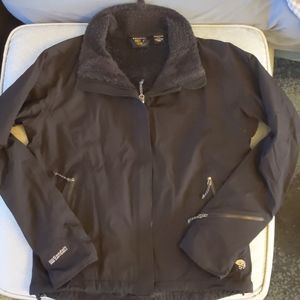 Mountain hardware fleece lined jacket, softshell